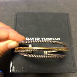David Yurman gold and silver bangle bracelet